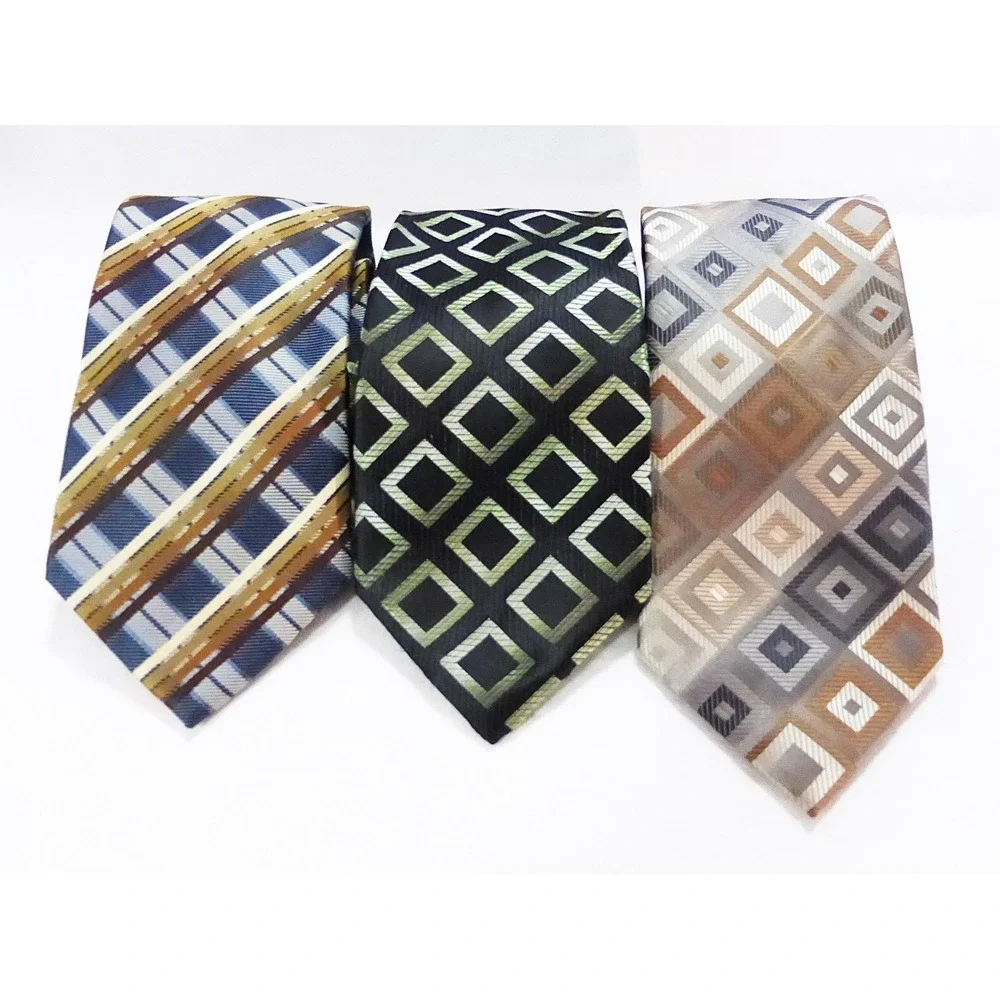 Alexander julian colours men neck tie work‎ geometric Academia Career lot of 3